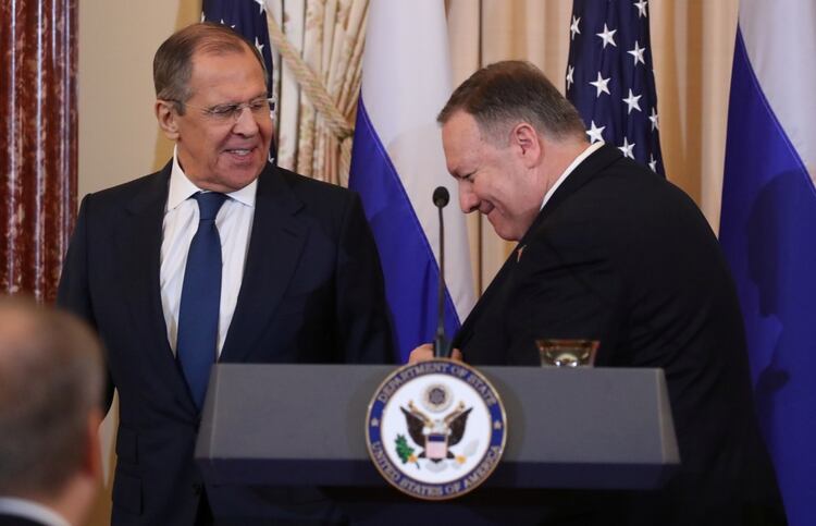 Sergey Lavrov se reunió con Mike Pompeo en Washington (REUTERS/Jonathan Ernst)