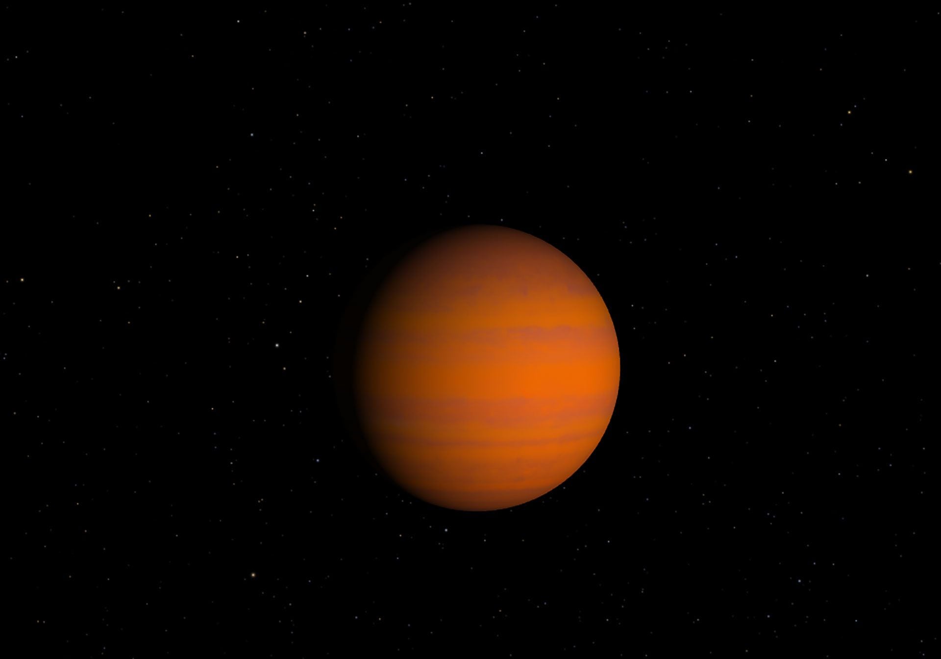 Una imagen del planeta 8 UMi b elaborada por la NASA
