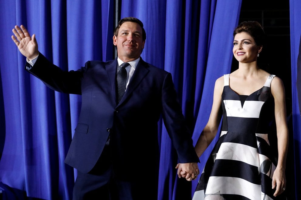 Ron DeSantis and his wife Casey