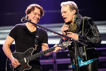 Eddie Van Halen y David Lee Roth en Winnipeg, Canadá, el 13 de mayo de 2012 (Shutterstock)