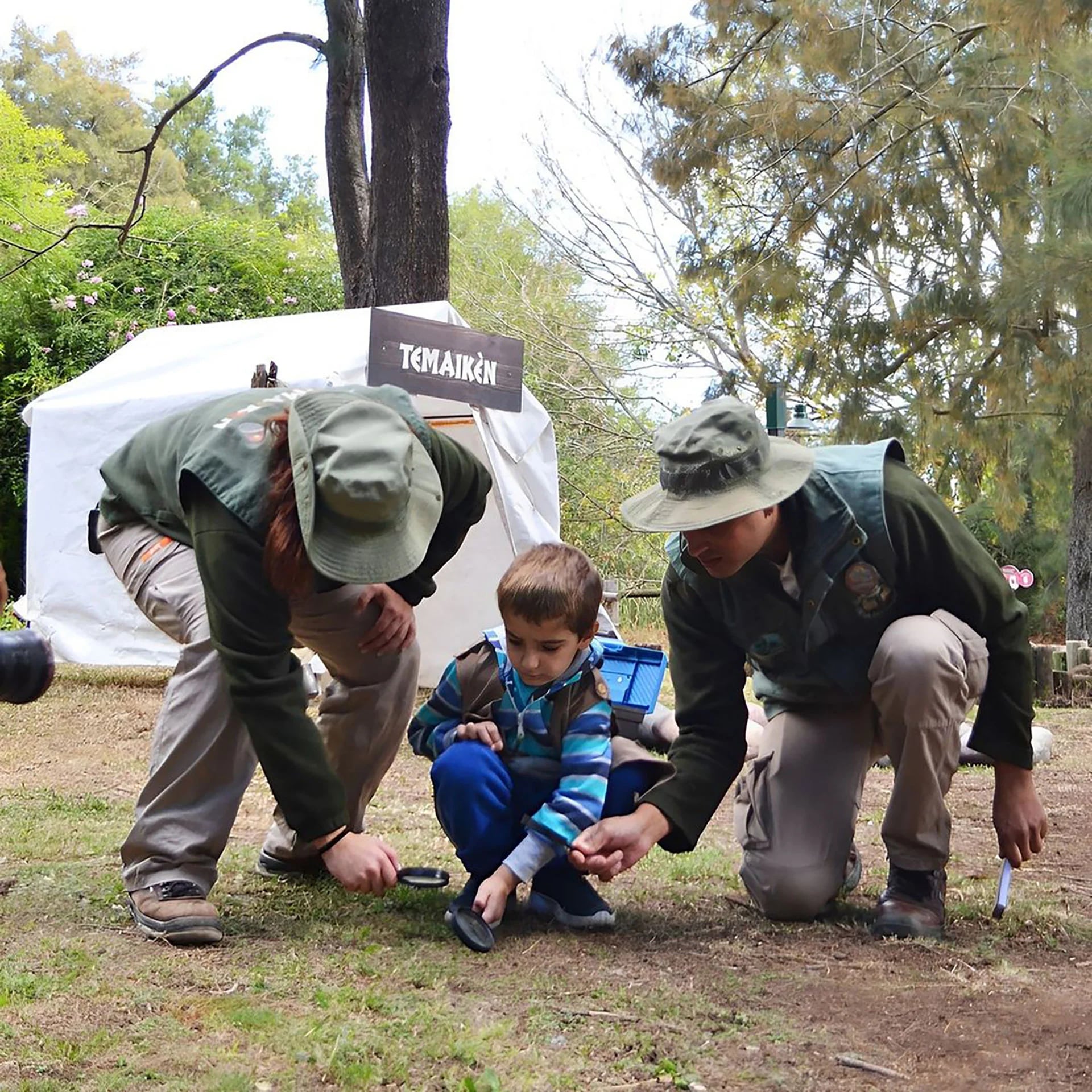 El bioparque ofrece excursiones para que los más chicos se acerquen a la naturaleza (Temaikén)
