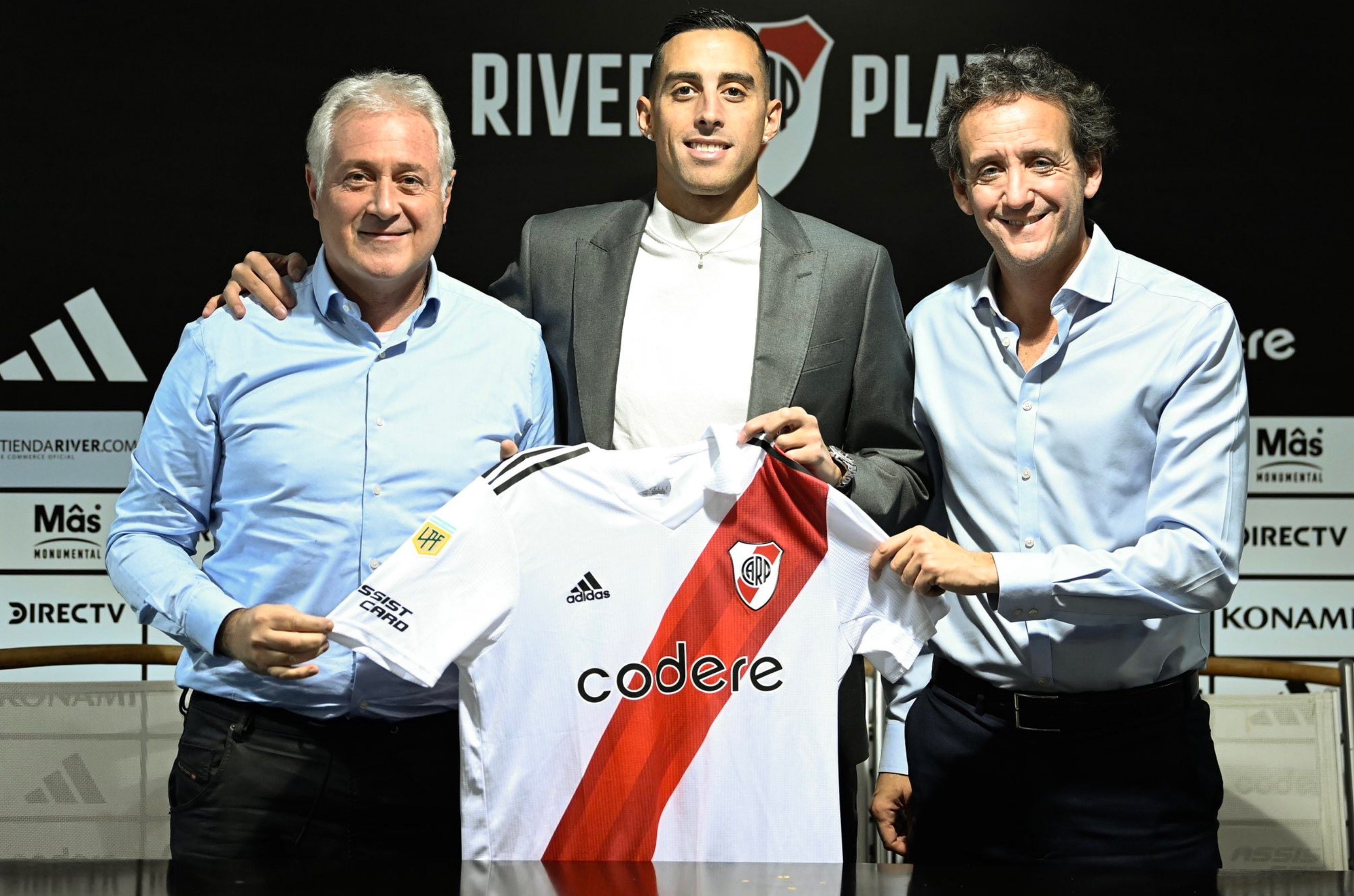 Ramiro Funes Mori junto a Matías Patanian e Ignacio Villarroel (@RiverPlate)