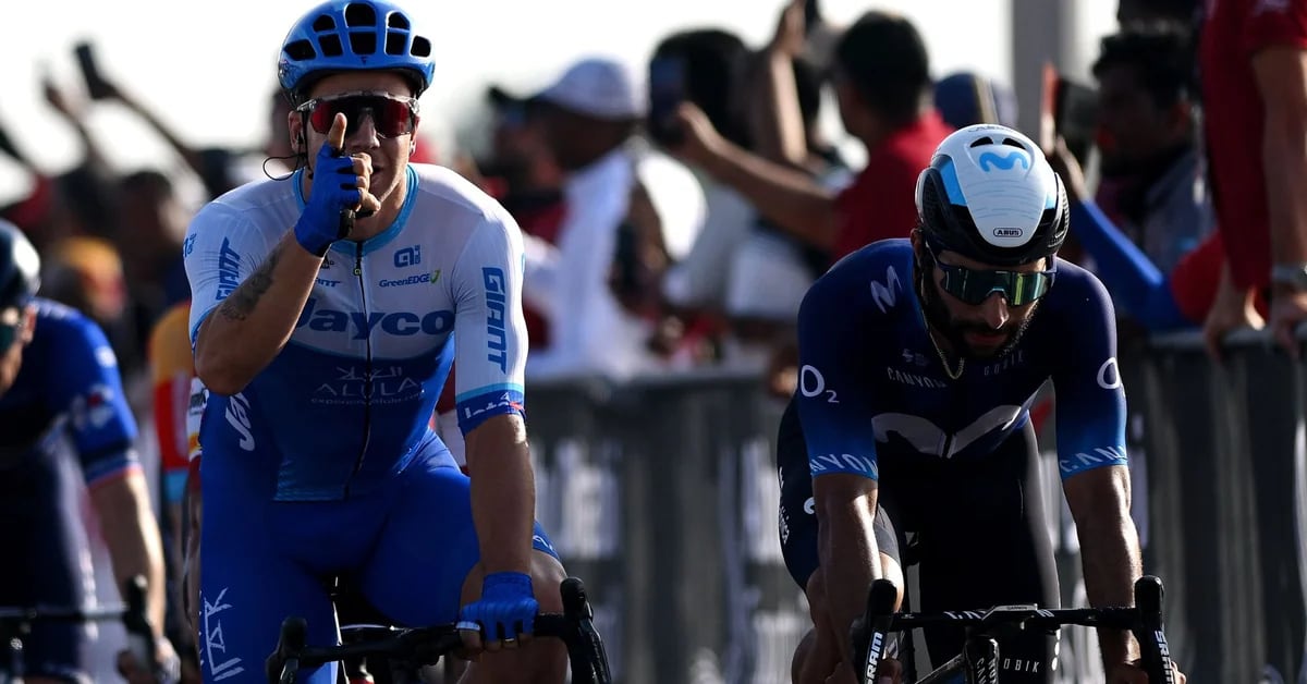 Colombian Fernando Gaviria finished second in the fifth stage of the Tour of the United Arab Emirates