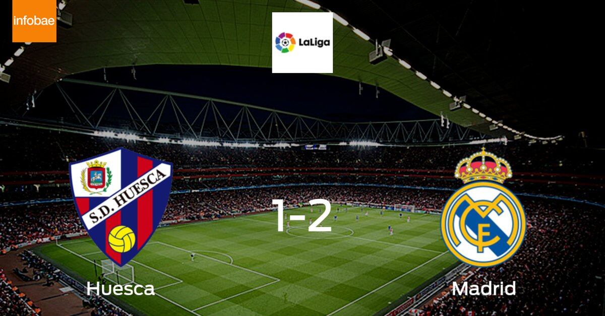 Real Madrid wins 2-1 at the Huesca stadium
