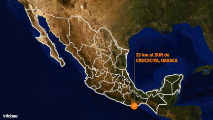 El sismo ocurrió este martes 23 de junio de 2020 a las 10:30 horas del centro de México (GIF: Jovani Perez/ Infobae México)