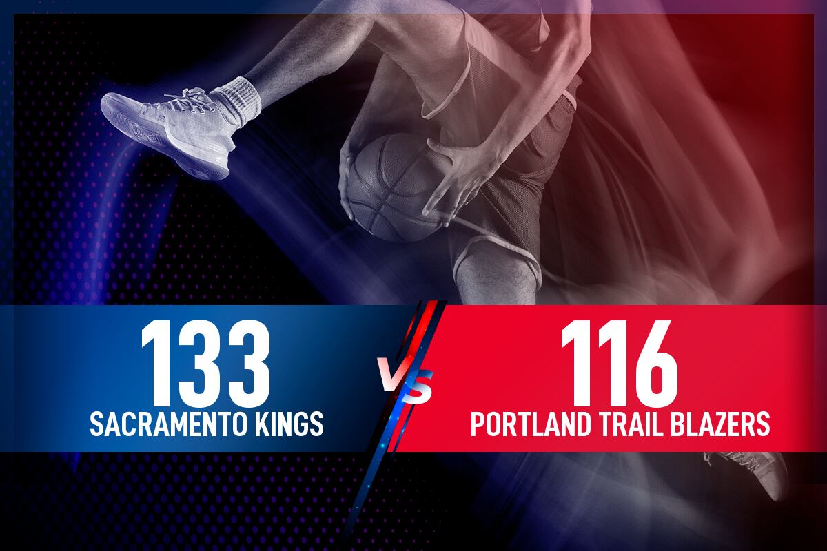 Sacramento Kings - Portland Trail Blazers: Resultado, resumen y estadísticas en directo del partido de la NBA