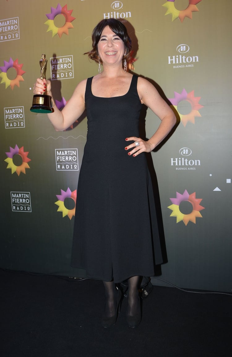 María O`Donell recibió el Martín Fierro como mejor labor periodística femenina 