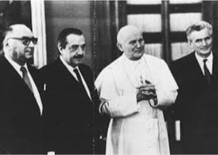 Juan Pablo II y Alfonsín