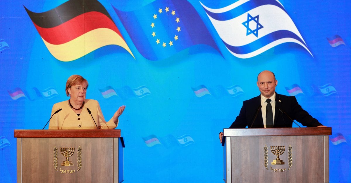 Angela Merkel macht ihren letzten offiziellen Besuch als Kanzlerin in Israel