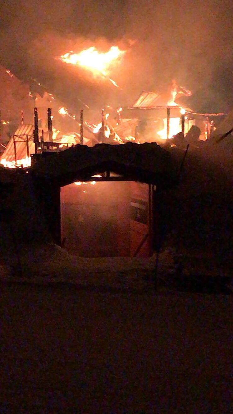 El incendio ocurrió esta madrugada