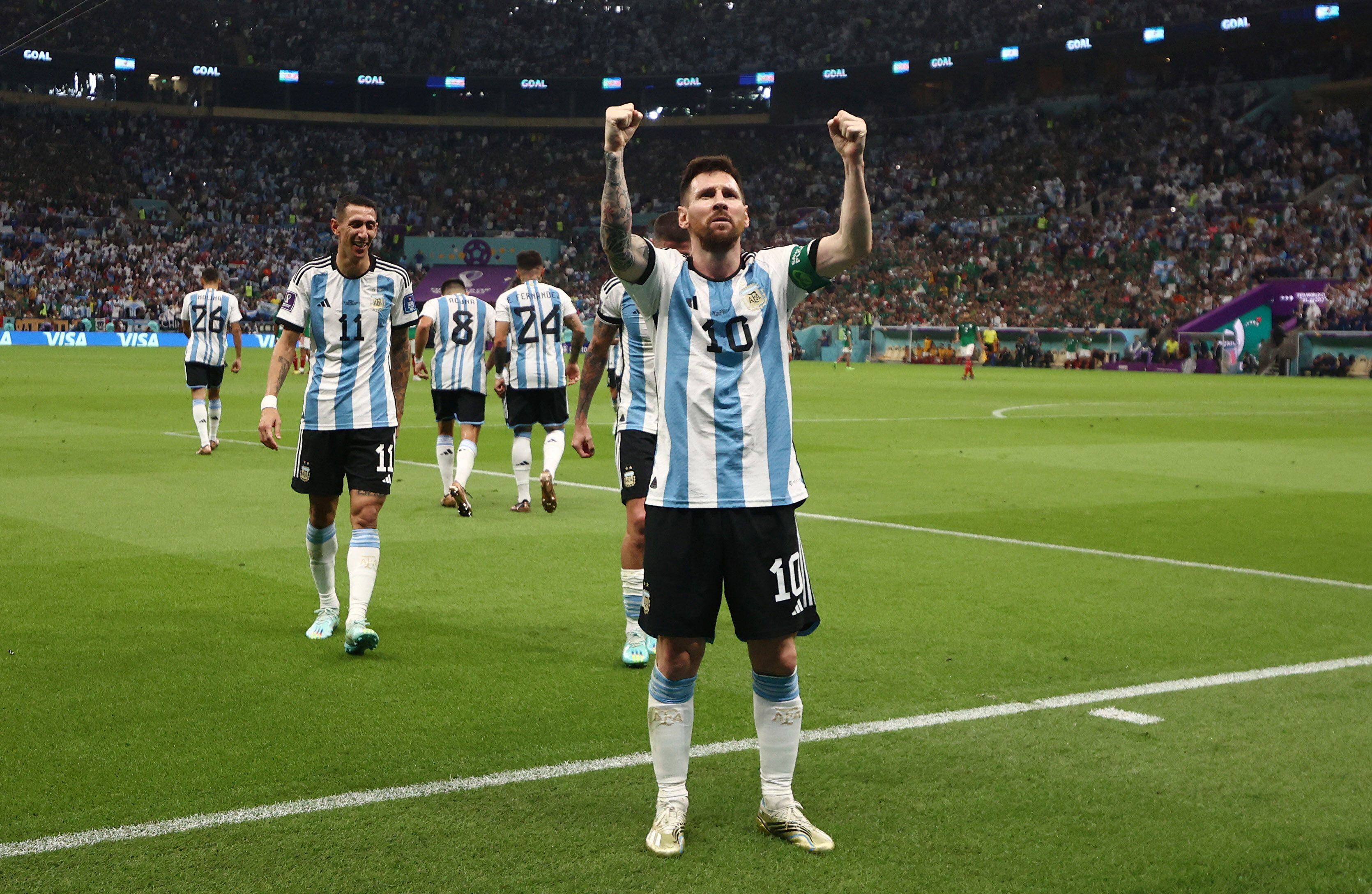 Lionel Messi abrió el marcador para la Argentina ante México (Reuters/Pedro Nunes)