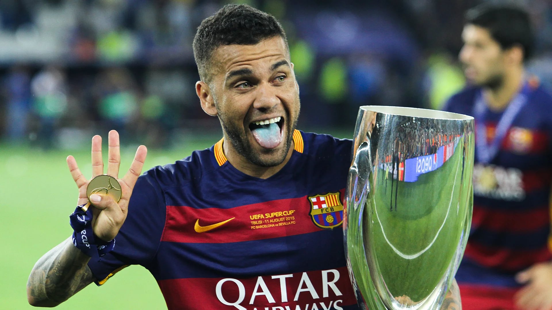 Dani Alves llegó al Barcelona proveniente del Sevilla (Shutterstock)