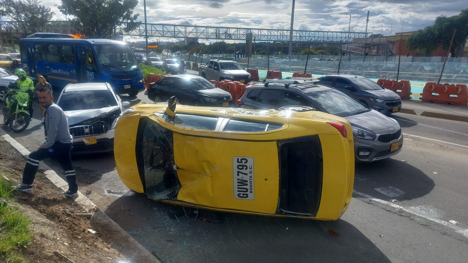 Siniestro vial en Bogotá