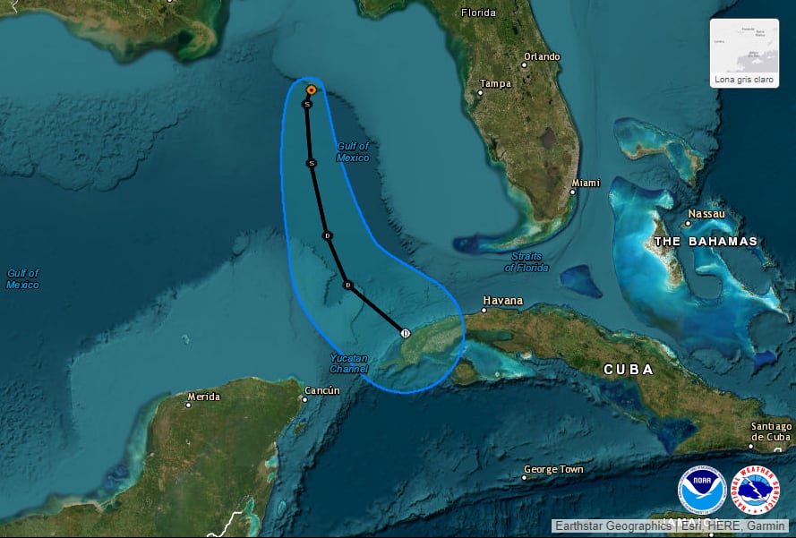 Se formó el primer ciclón de la temporada cerca de las costas de Quintana Roo (Metereored)