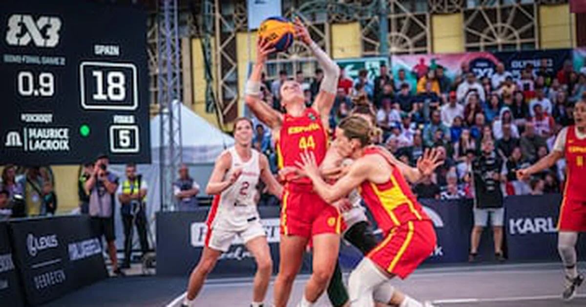 The incredible backhand basket that qualified Spain for the women's 3×3 basketball team at the Paris 2024 Games: “A miracle!