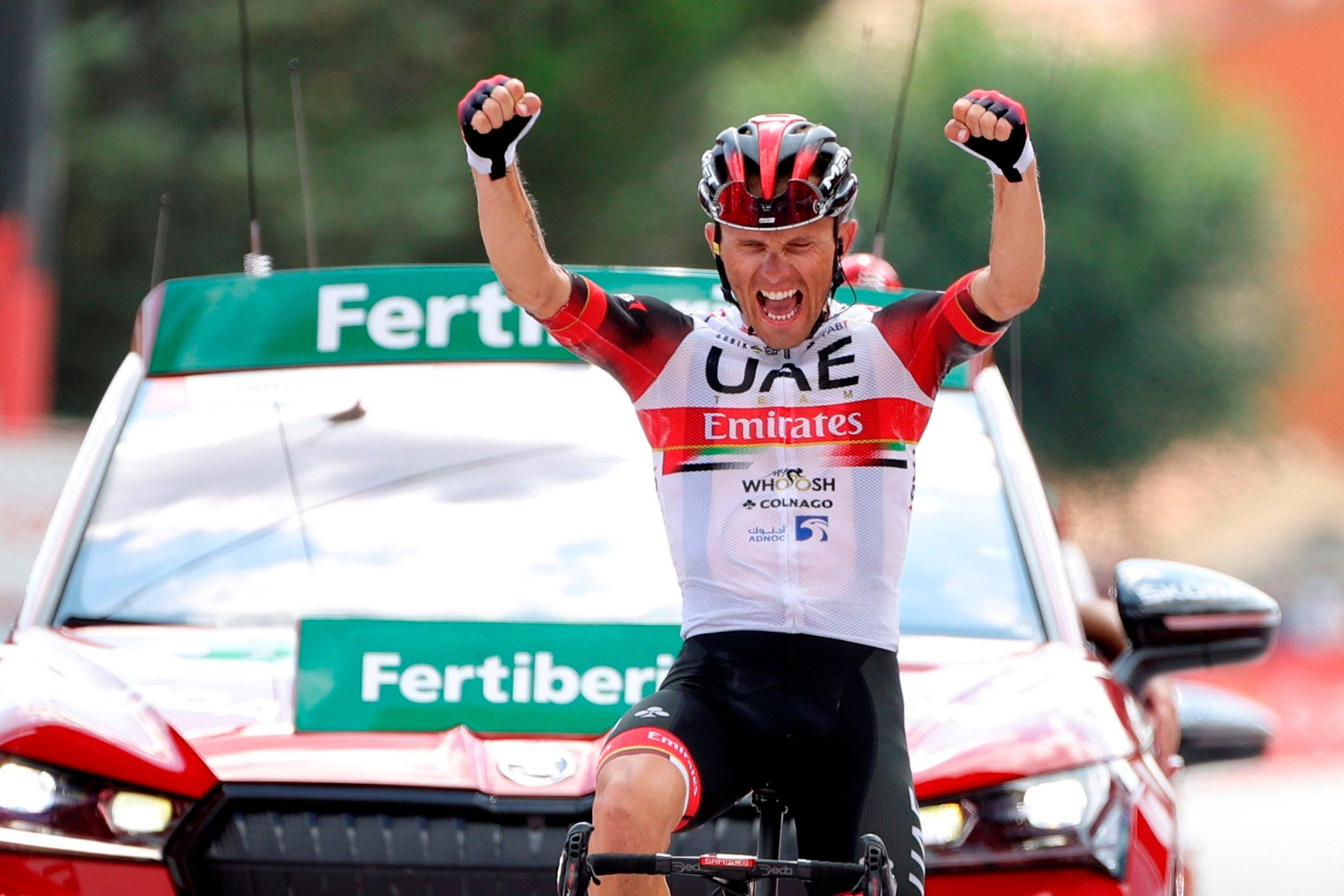 Vuelta a España: Bernal y López salvan un día montañoso, Majka gana la etapa 15°. EFE/Manuel Bruque
