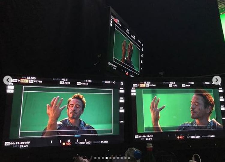 El actor Robert Downey Jr compartió 10 fotografías con el momento en que chasqueó sus dedos en Avengers: Endgame (Foto: Robert Downey Jr)