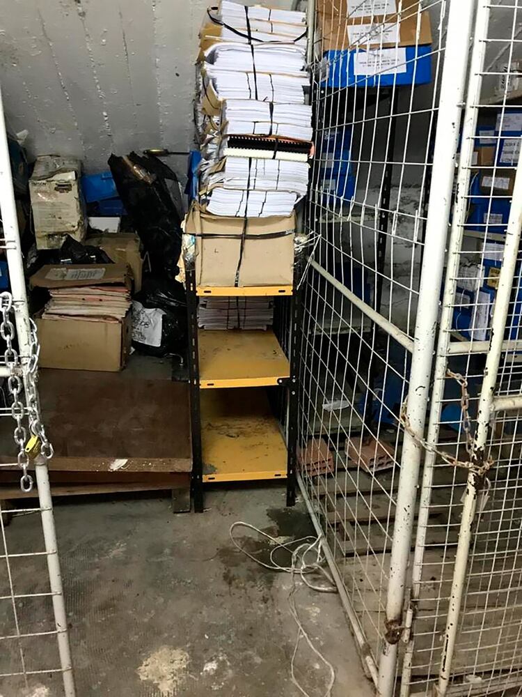 El estado descuidado de uno de los sectores del edificio