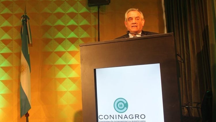 El presidente de Coninagro, Carlos Iannizzotto