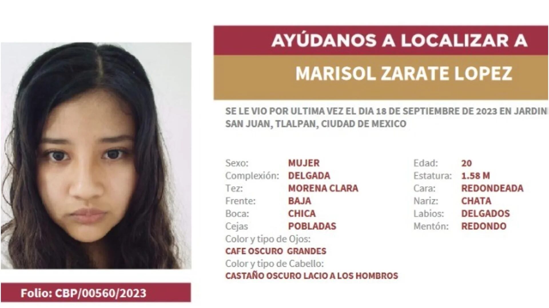 Lo que se sabe de Marisol Zárate, estudiante de la UNAM desaparecida