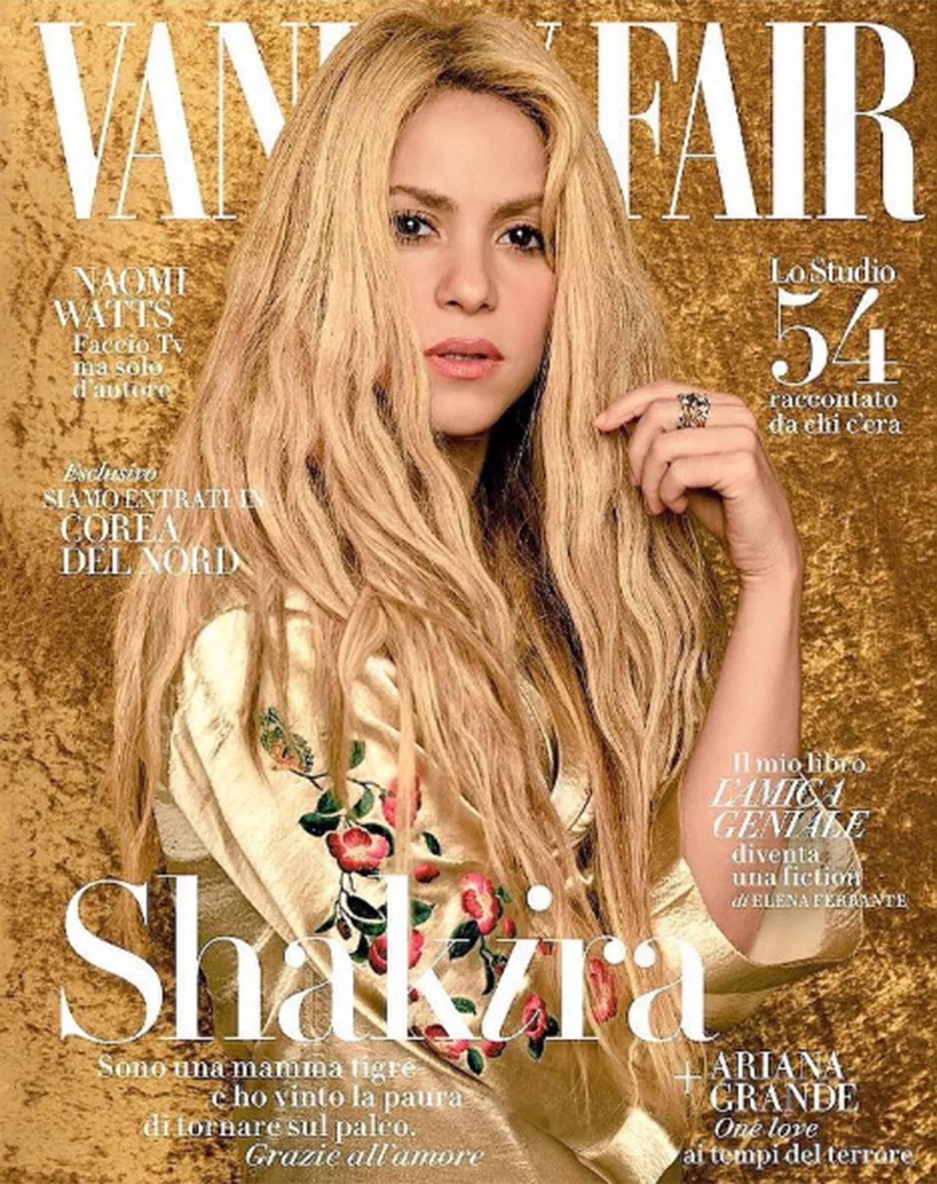 Shakira en la portada de Vogue Italia