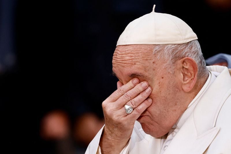 El pontífice además pidió por los niños desaparecidos de Ucrania. REUTERS/Yara Nardi