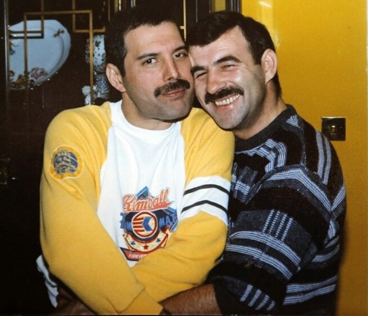 Freddie Mercury con Jim Hutton