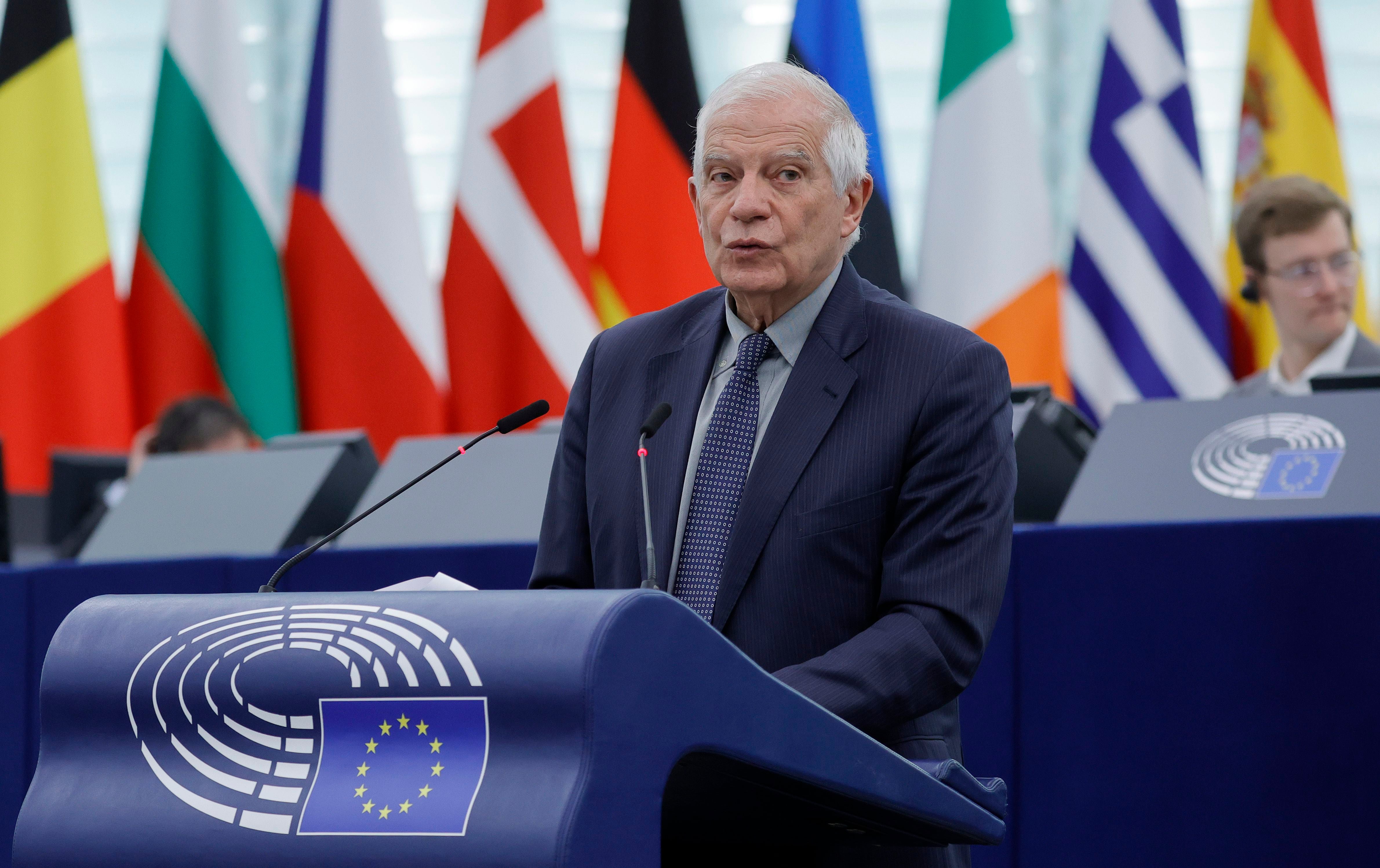 Borrell llamó a una solución de dos Estados entre Israel y Palestina (EFE)