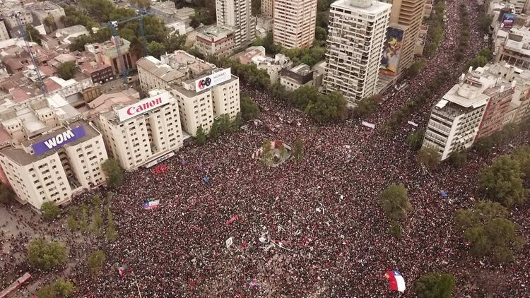 El viernes más de un millón de personas se movilizaron en Santiago de Chile