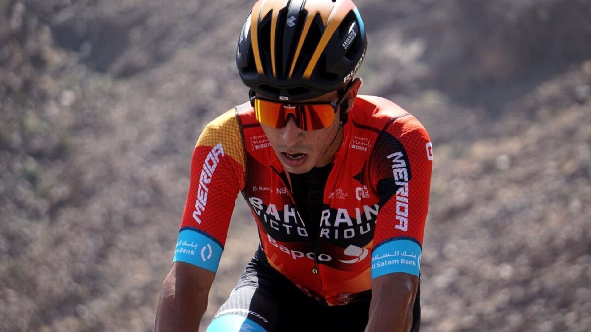 El ciclista colombiano se quedó con el tercer puesto de la Vuelta a Andalucía. @santiagobuitrago09 - Instagram