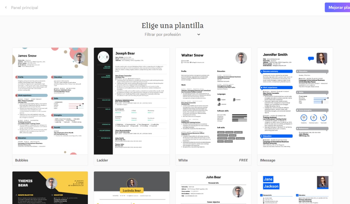 Diseña tu currículum con IA y plantillas profesionales