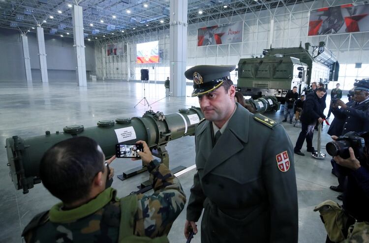 Periodistas y agregados militares asistieron a la conferencia del gobierno ruso (Reuters)