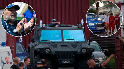 Maradona y la camioneta anfibia que quedó en Bielorrusia, el anillo valuado en 300.000 dólares y uno de sus autos de Dubai