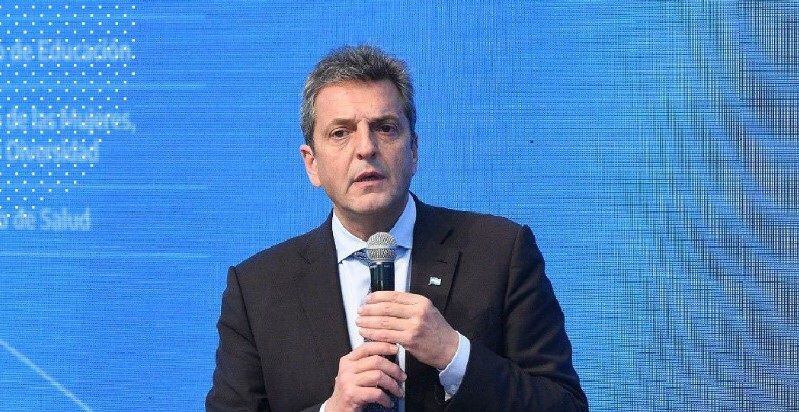 El ministro de Economía y candidato a presidente de Unión por la Patria, Sergio Massa