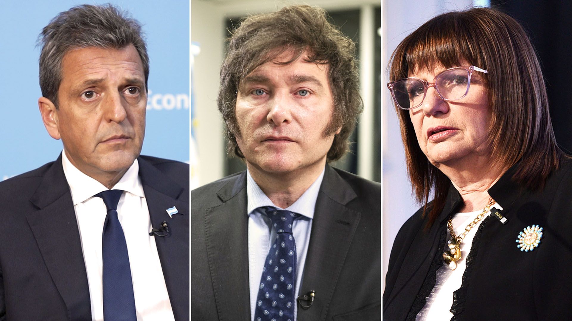 Massa, Milei y Bullrich. Uno de los tres será el próximo Presidente