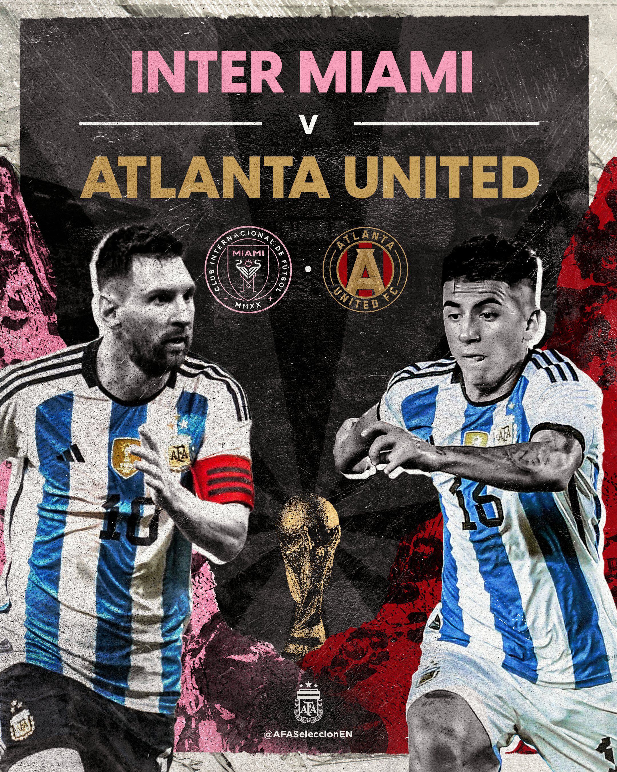 Lionel Messi y Thiago Almada se verán las caras en el partido entre Inter Miami y Atlanta United por la Leagues Cup