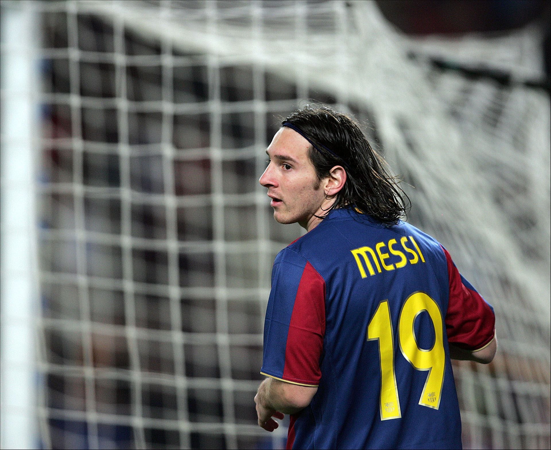 Lionel Messi utilizó la camiseta número 19 durante dos temporadas en Barcelona (Getty)