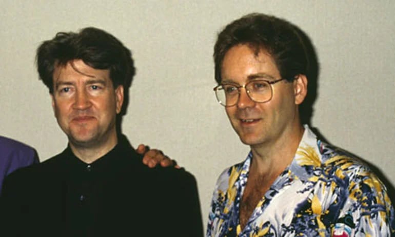 David Lynch y Mark Frost, en la época en que escribieron Twin Peaks