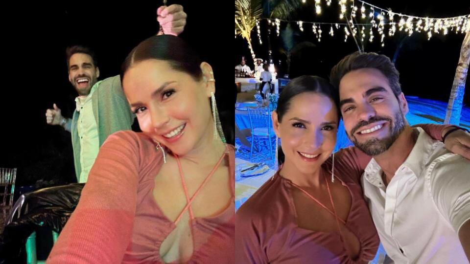 Carmen Villalobos recibió el Año Nuevo en República Domincana junto a su novio Frederik Oldenburg y sus familias - crédito @cvillaloboss/Instagram