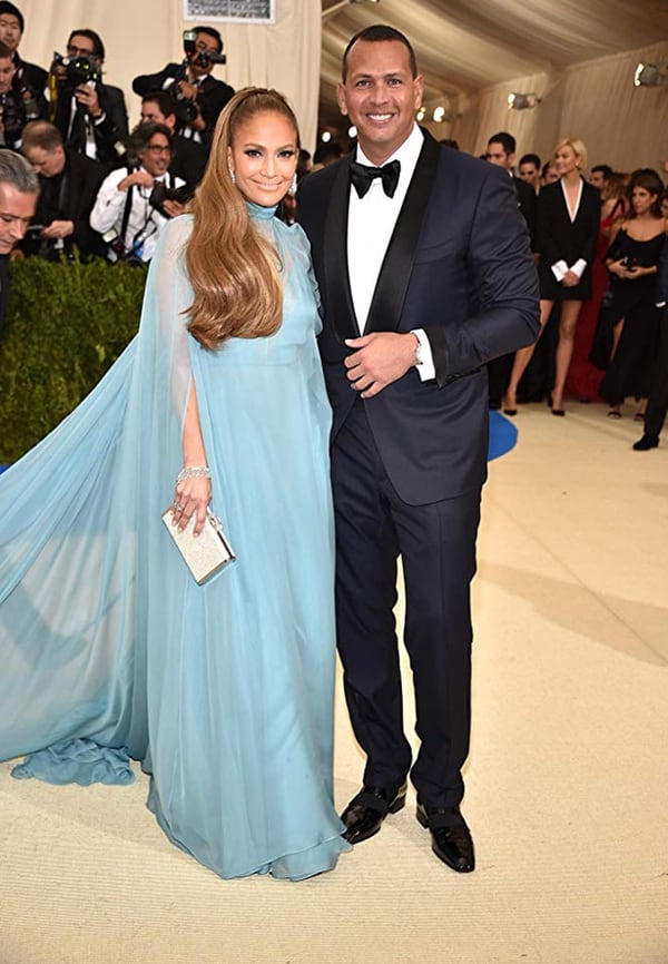 Jennifer Lopez y Alex Rodríguez en la gala del Met 2017