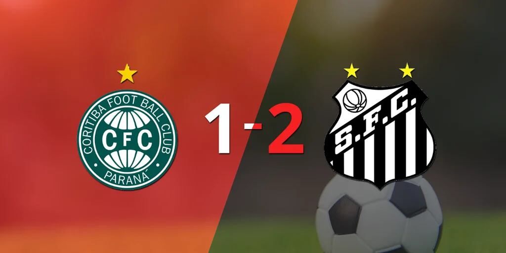 Por una mínima ventaja Santos se lleva los tres puntos ante Coritiba