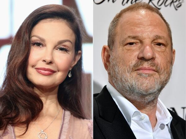 Ashley Judd y Harvey Weinstein (AFP/ GETTY IMAGES)