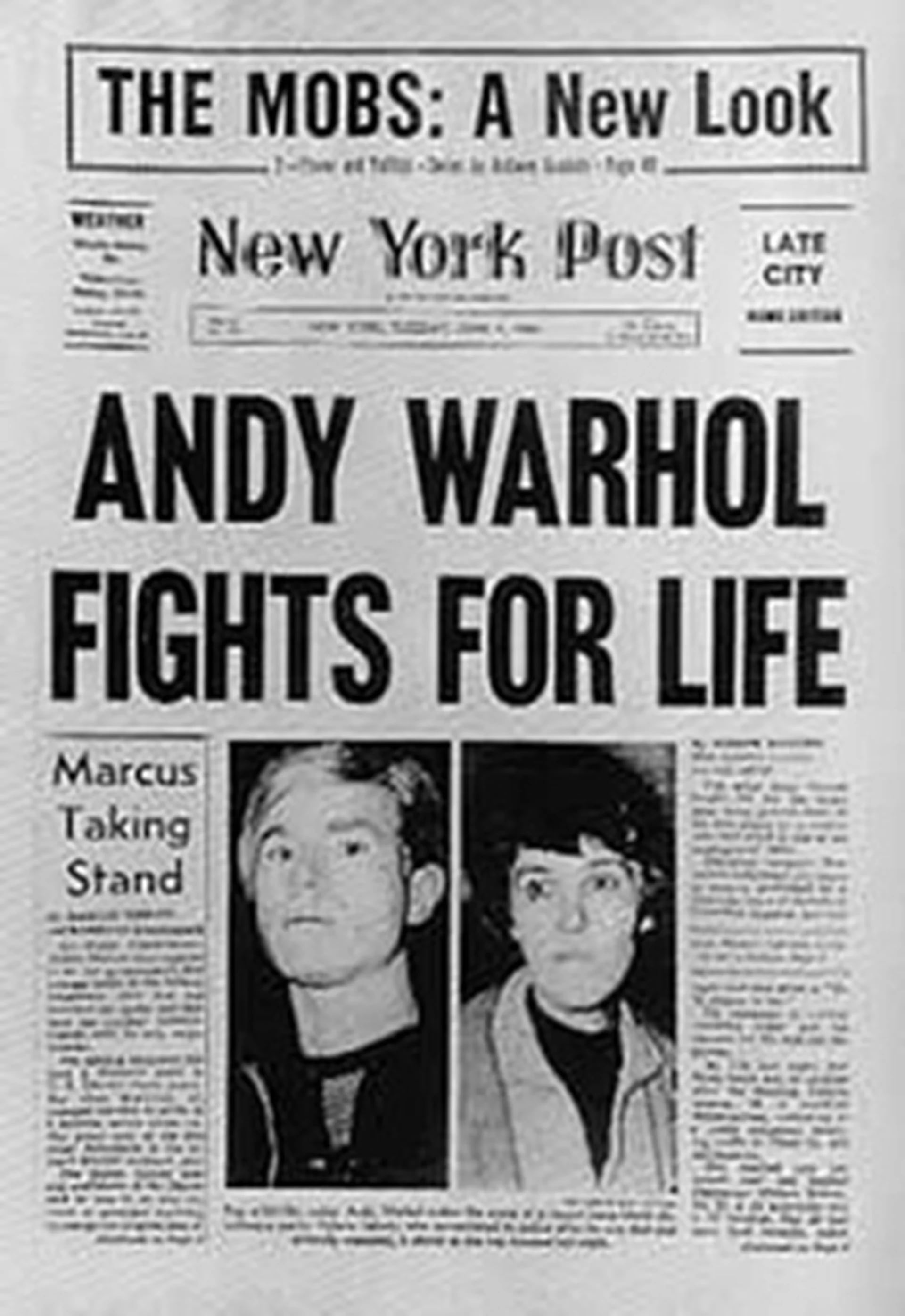 Andy Warhol sobrevivió de milagro al ataque de Valérie Solanas
