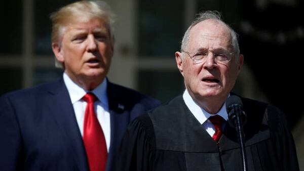 Donald Trump y el juez Anthony Kennedy (Reuters)