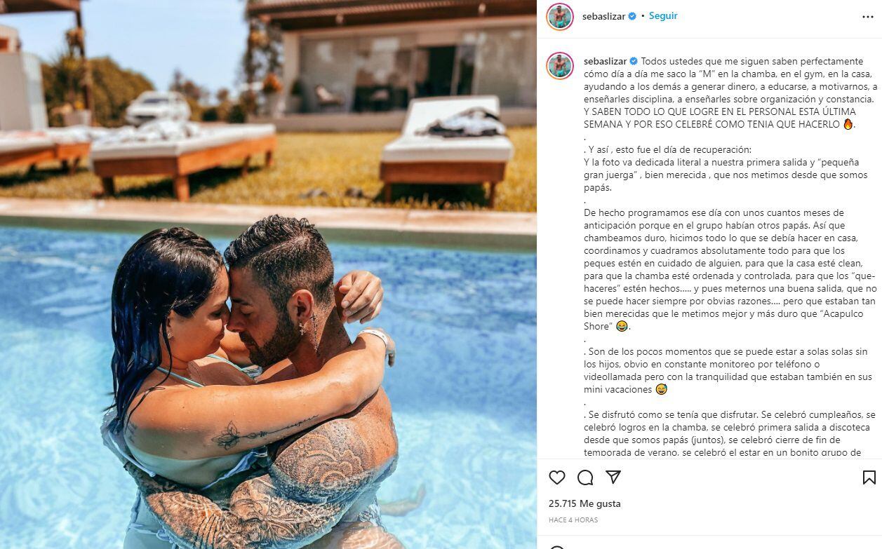 Sebastian Lizarzaburu gives details of his departure with Andrea San Martín. (Photo: Instagram)