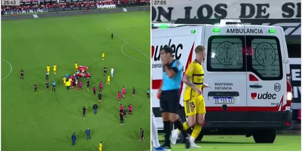 Javier Altamirano, de Estudiantes, sufrió una convulsión en medio del partido ante Boca y fue retirado en ambulancia: “Está estable”