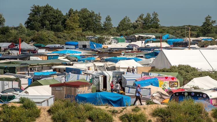 Calais, Francia, campo de refugiados (Foto: AFP)