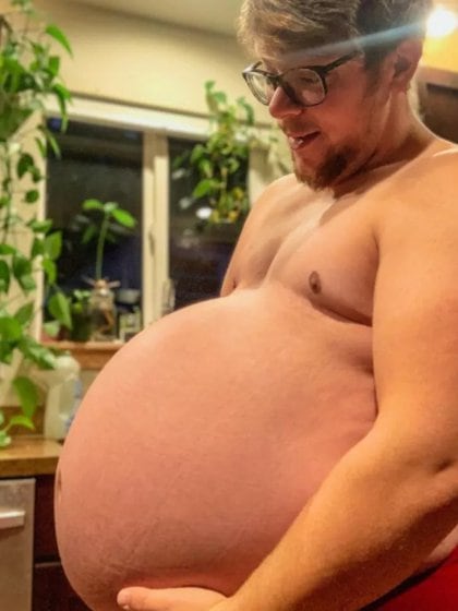 Danny Wakefield, durante el embarazo que transitó en cuarentena por la pandemia de COVID-19 (Facebook Danny Wakefield)