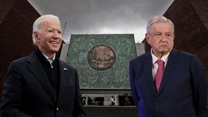  AMLO había manifestado que Biden es un demócrata y que como tal respetará las políticas que se tomen en México en respeto absoluto a la autodeterminación de las naciones.
(Fotoarte: Jovani Pérez)
