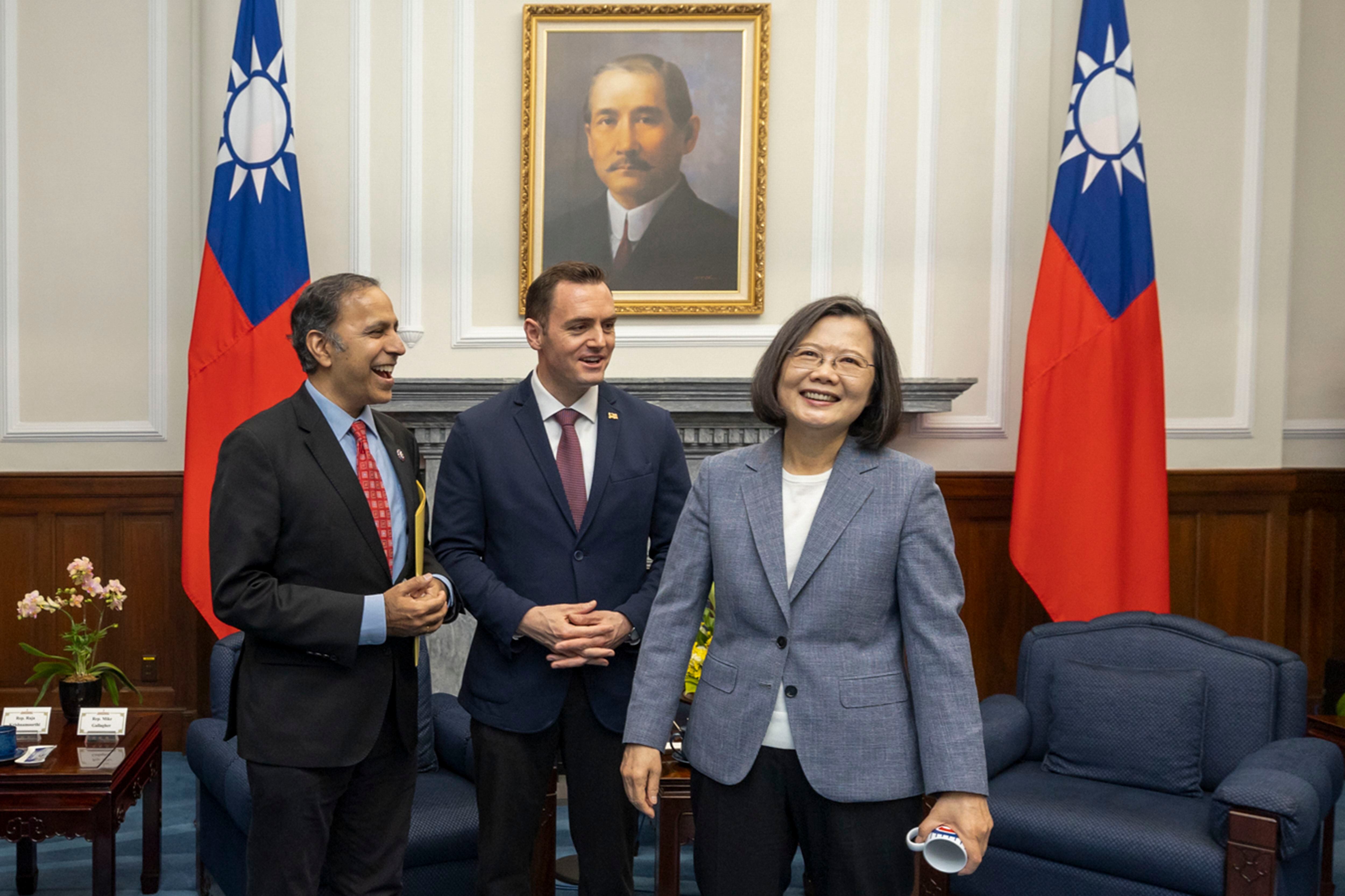 La presidenta de Taiwán, Tsai Ing-wen, recibió también la visita de delegaciones parlamentarias de los Estados Unidos (AP/ARCHIVO)
